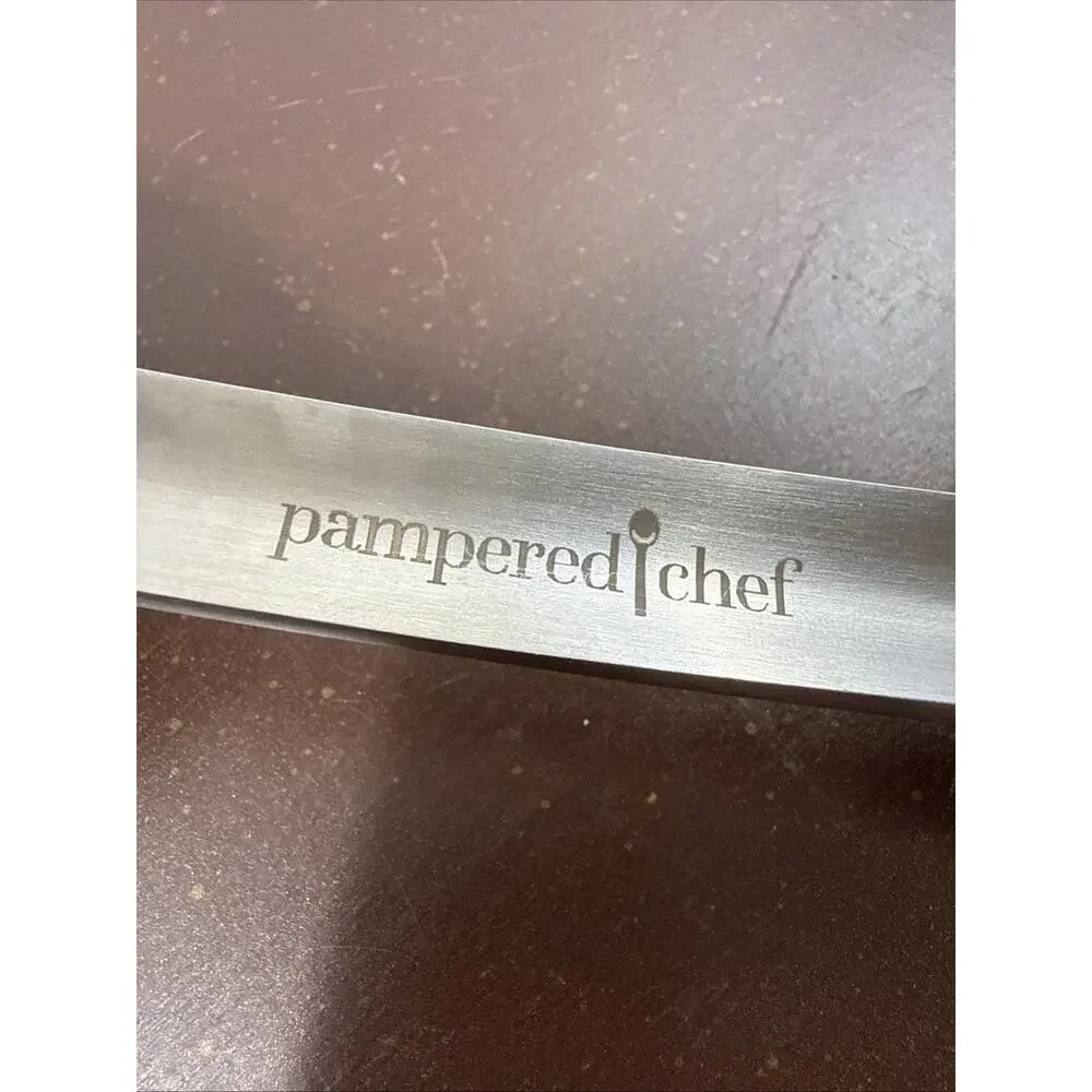 Pampered Chef Black Nylon and Stainless Steel Turner Spatula